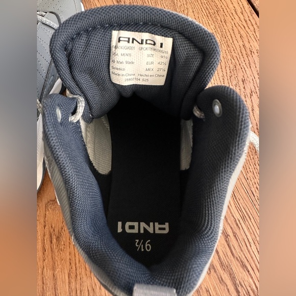 NWOT AND1 Men's Streetball Basketball Shoes High-Top Size 9.5 - Picture 10 of 11